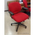 Herman Miller Red Adjustable Rolling Task Chair with Arms